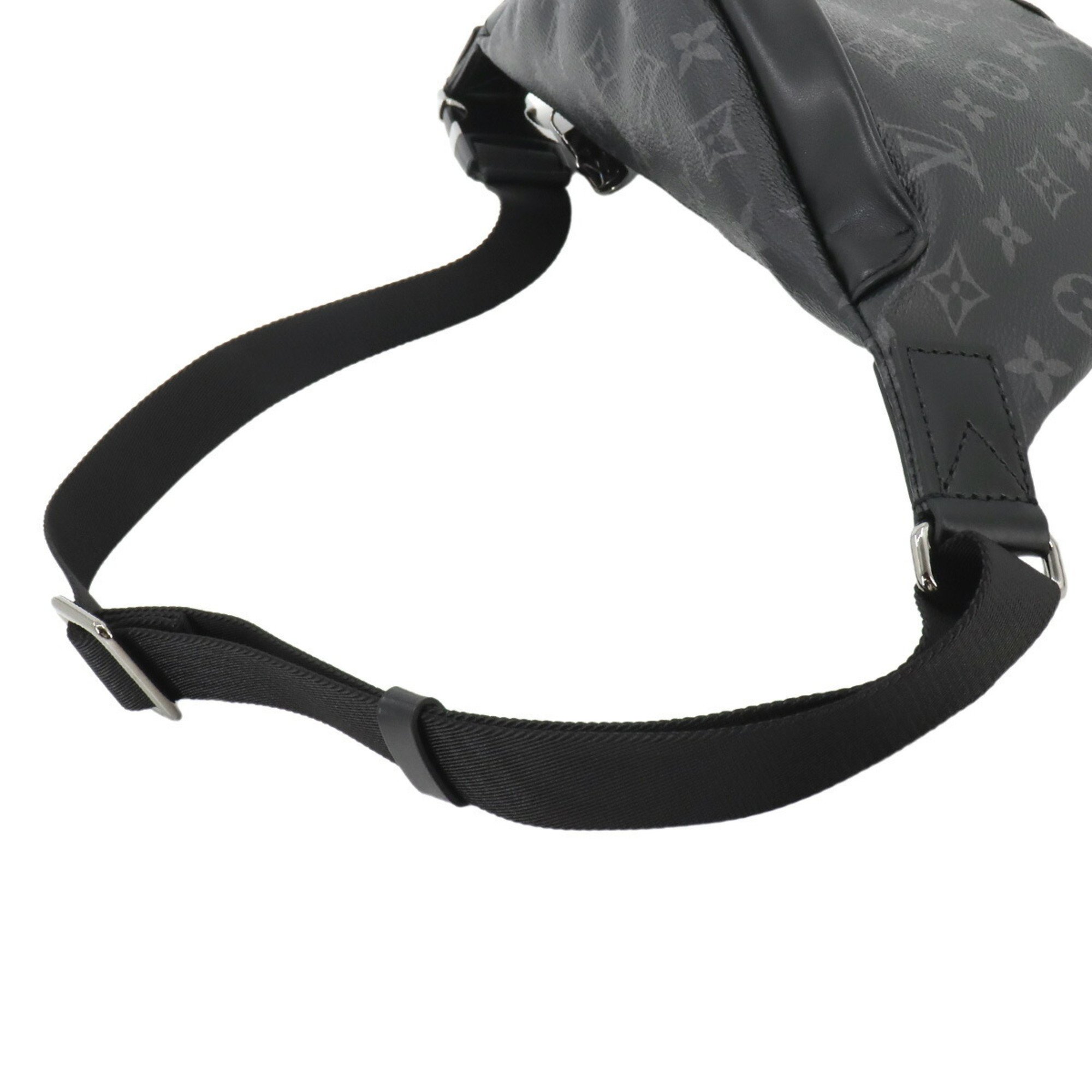 Louis Vuitton LOUIS VUITTON Monogram Eclipse Discovery Bumbag PM Body Bag Black Grey M46035 RFID