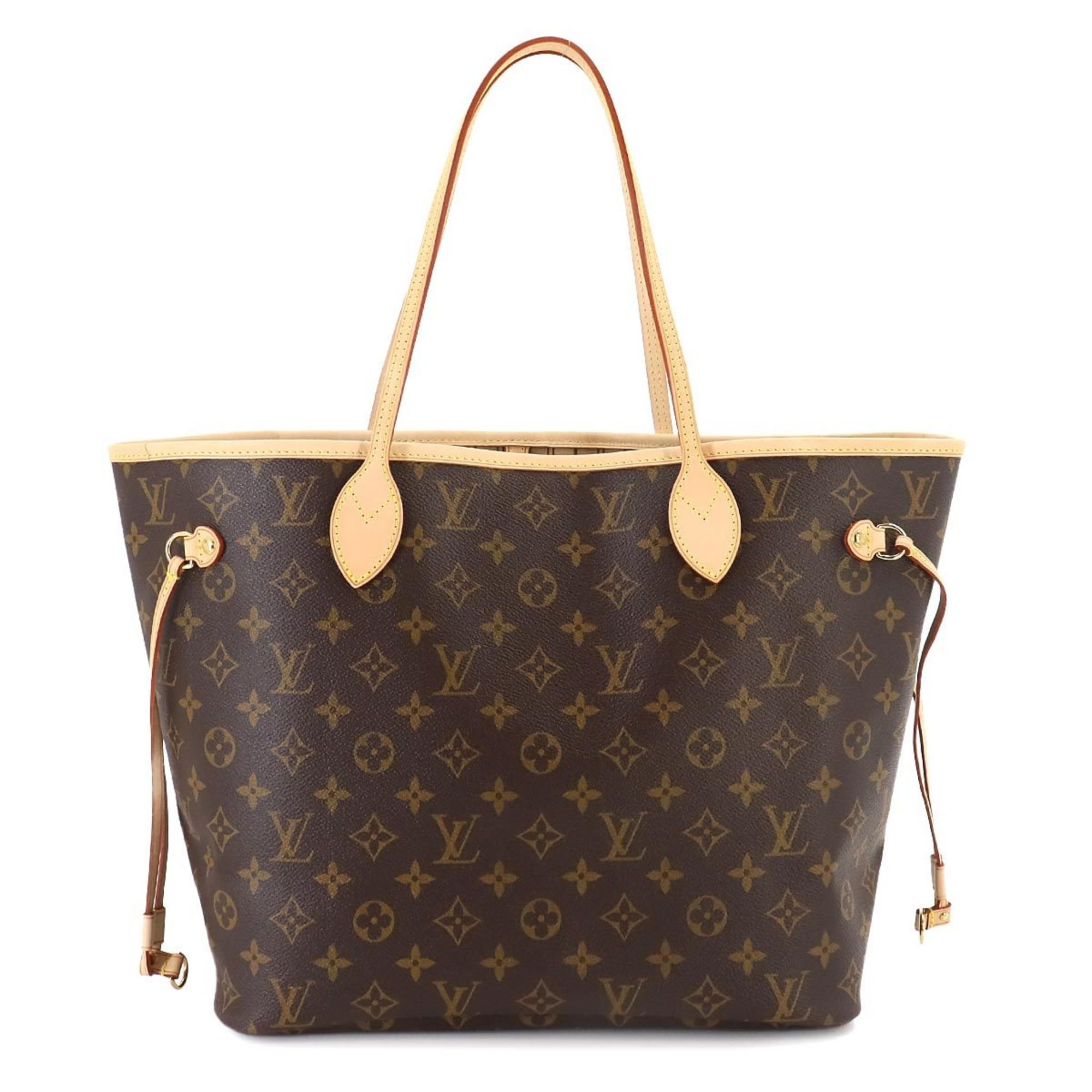 Louis Vuitton LOUIS VUITTON Monogram Neverfull MM Brown Beige M40156