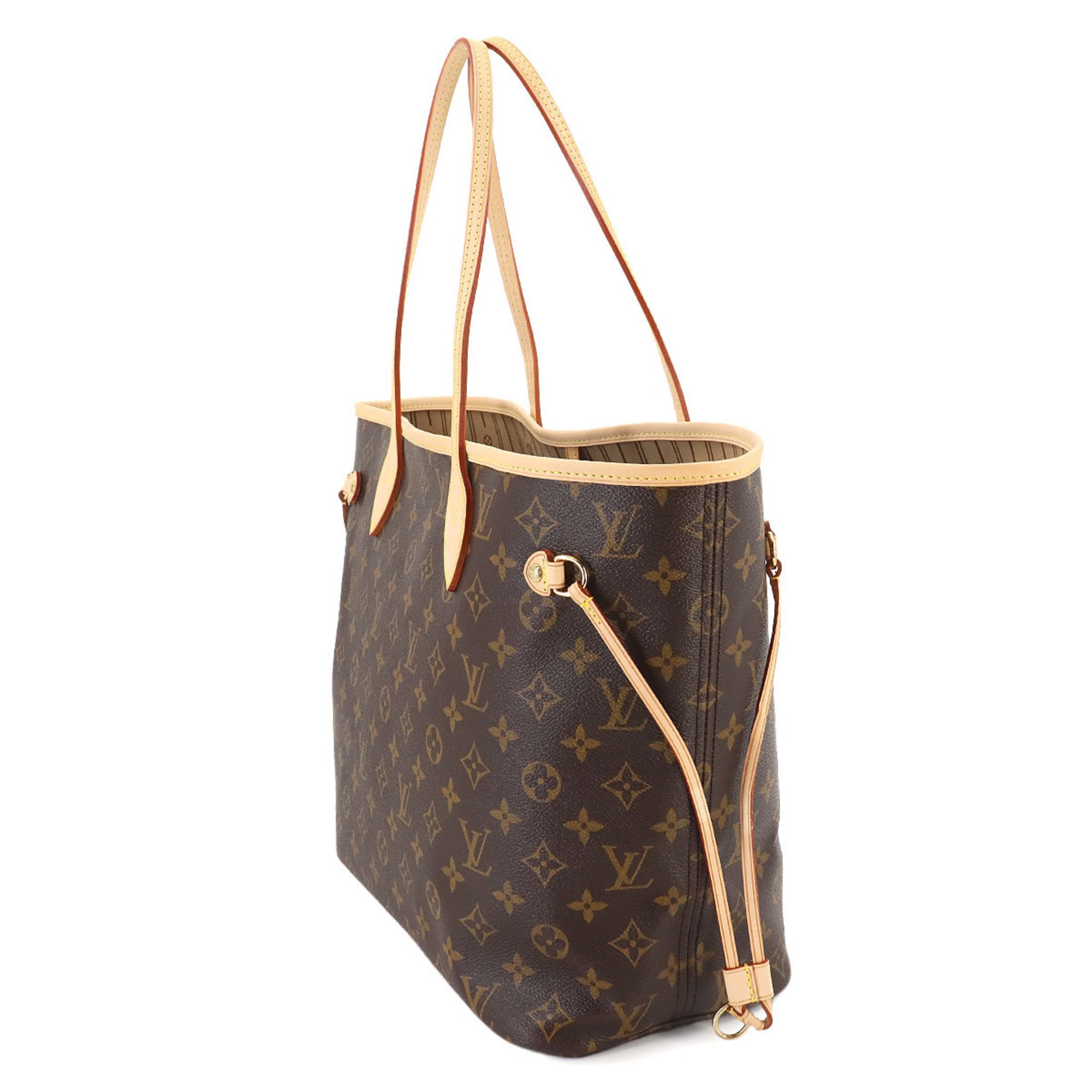 Louis Vuitton LOUIS VUITTON Monogram Neverfull MM Brown Beige M40156