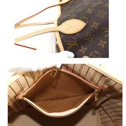 Louis Vuitton LOUIS VUITTON Monogram Neverfull MM Brown Beige M40156