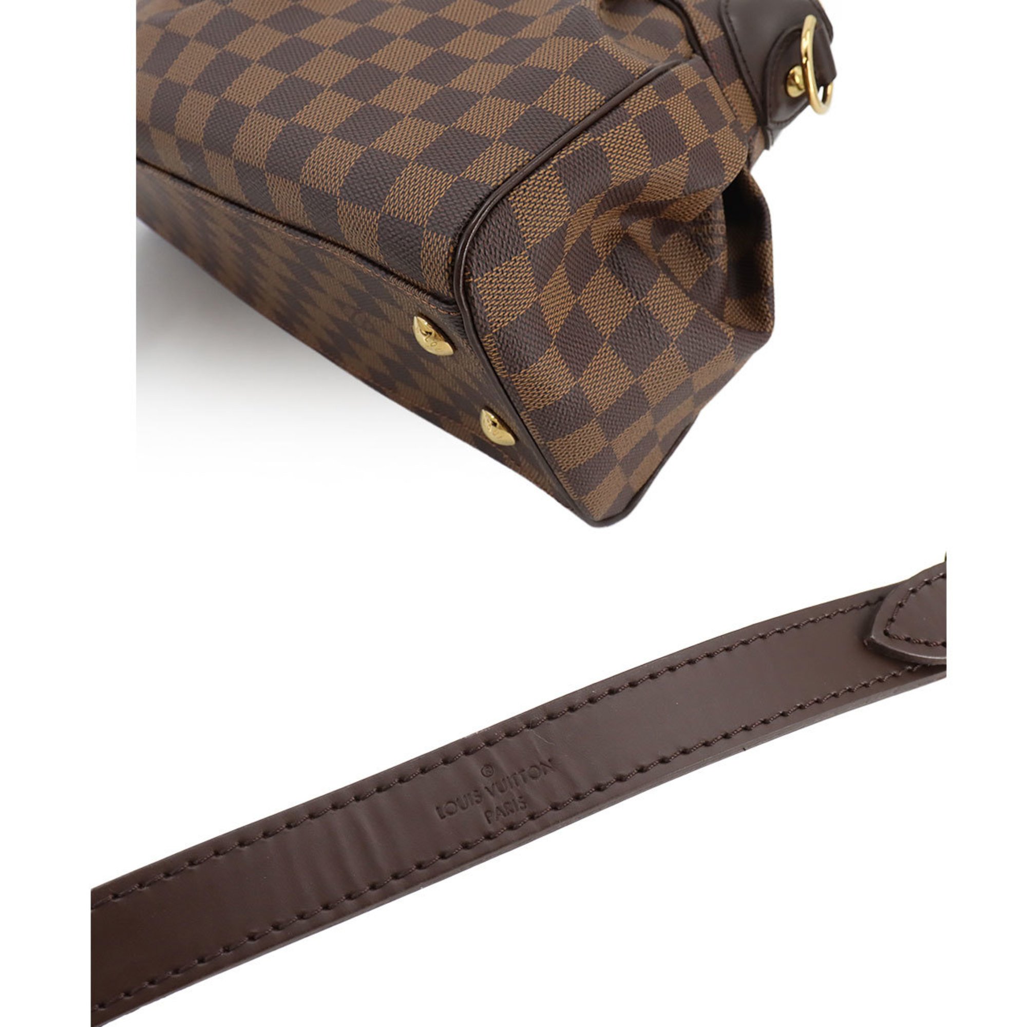 Louis Vuitton Damier Trevi PM 2way Hand Shoulder Bag Ebene N51997