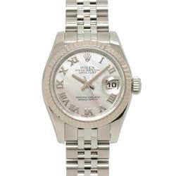 Rolex ROLEX Datejust 179174NR Z-series Ladies' Watch White Shell K18WG Gold Automatic Self-Winding