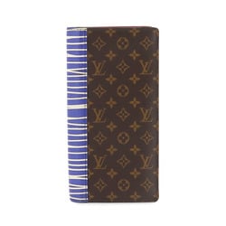 Louis Vuitton LOUIS VUITTON Monogram LV Patchwork Portefeuille Brazza Bi-fold Long Wallet Brown Multicolor M69739 RFID