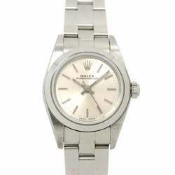 Rolex ROLEX Oyster Perpetual 76080 F series Ladies watch Silver Automatic self-winding perpetual