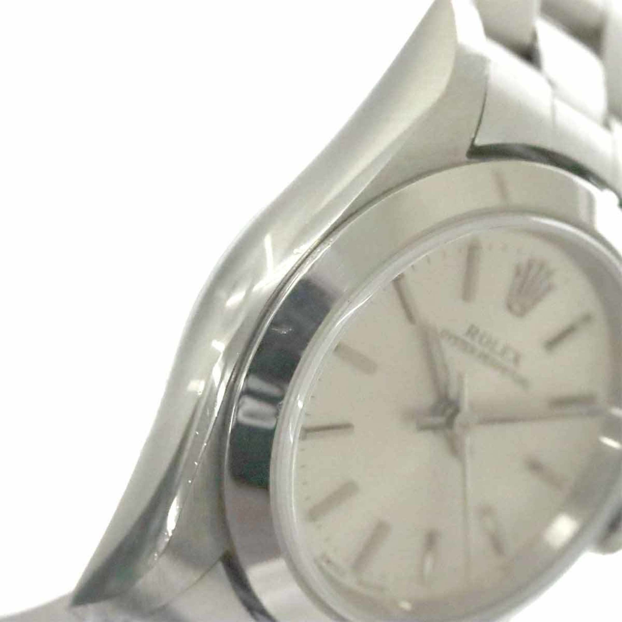 Rolex ROLEX Oyster Perpetual 76080 F series Ladies watch Silver Automatic self-winding perpetual