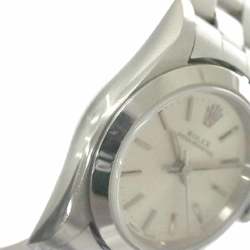 Rolex ROLEX Oyster Perpetual 76080 F series Ladies watch Silver Automatic self-winding perpetual