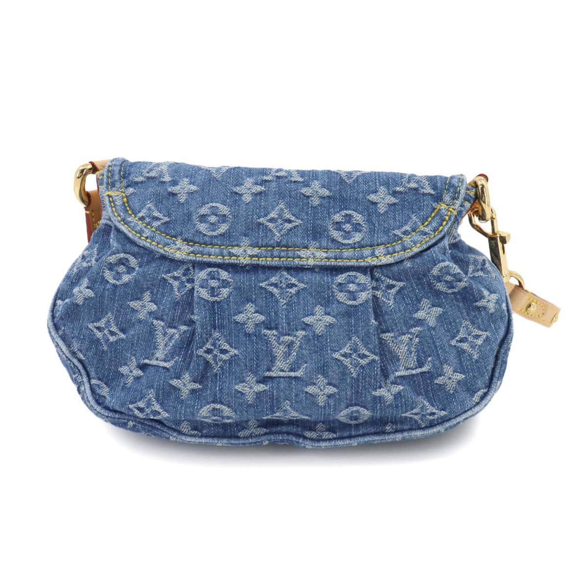 Louis Vuitton LOUIS VUITTON Monogram Denim Sunset 2way Shoulder Bag Canvas Blue M46829 RFID