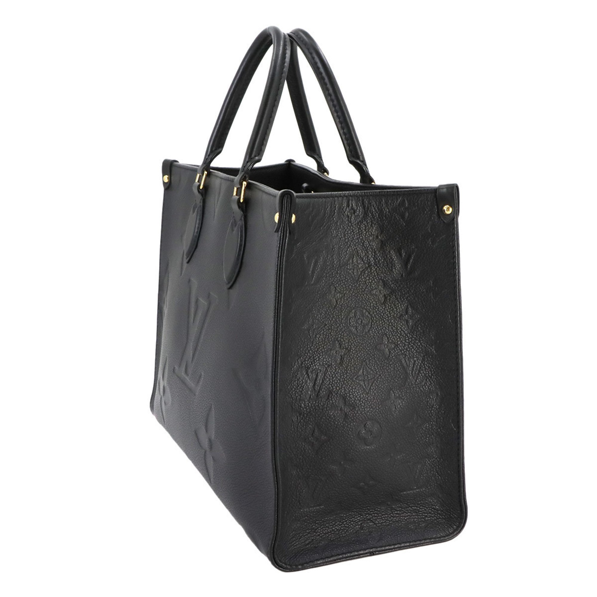 Louis Vuitton LOUIS VUITTON Monogram Empreinte On the Go MM 2way Tote Shoulder Bag Leather Noir M45595 RFID Onthego