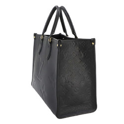 Louis Vuitton LOUIS VUITTON Monogram Empreinte On the Go MM 2way Tote Shoulder Bag Leather Noir M45595 RFID Onthego