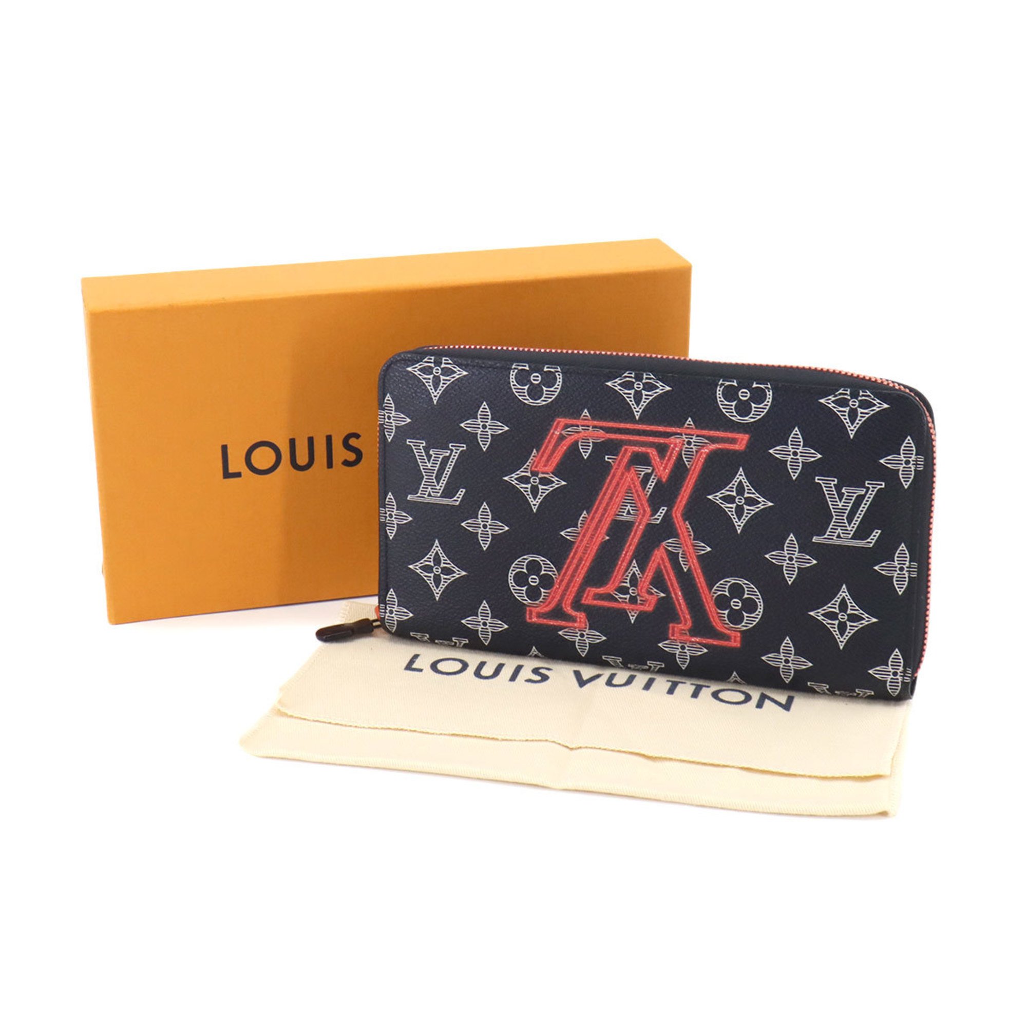 Louis Vuitton Monogram Ink Upside Down Zippy Organizer Round Long Wallet M62931