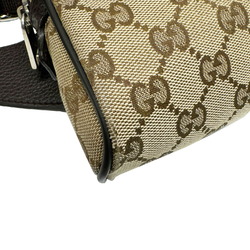 GUCCI GG Canvas Waist Bag, Body Pouch 449174 Beige Brown Men's Women's