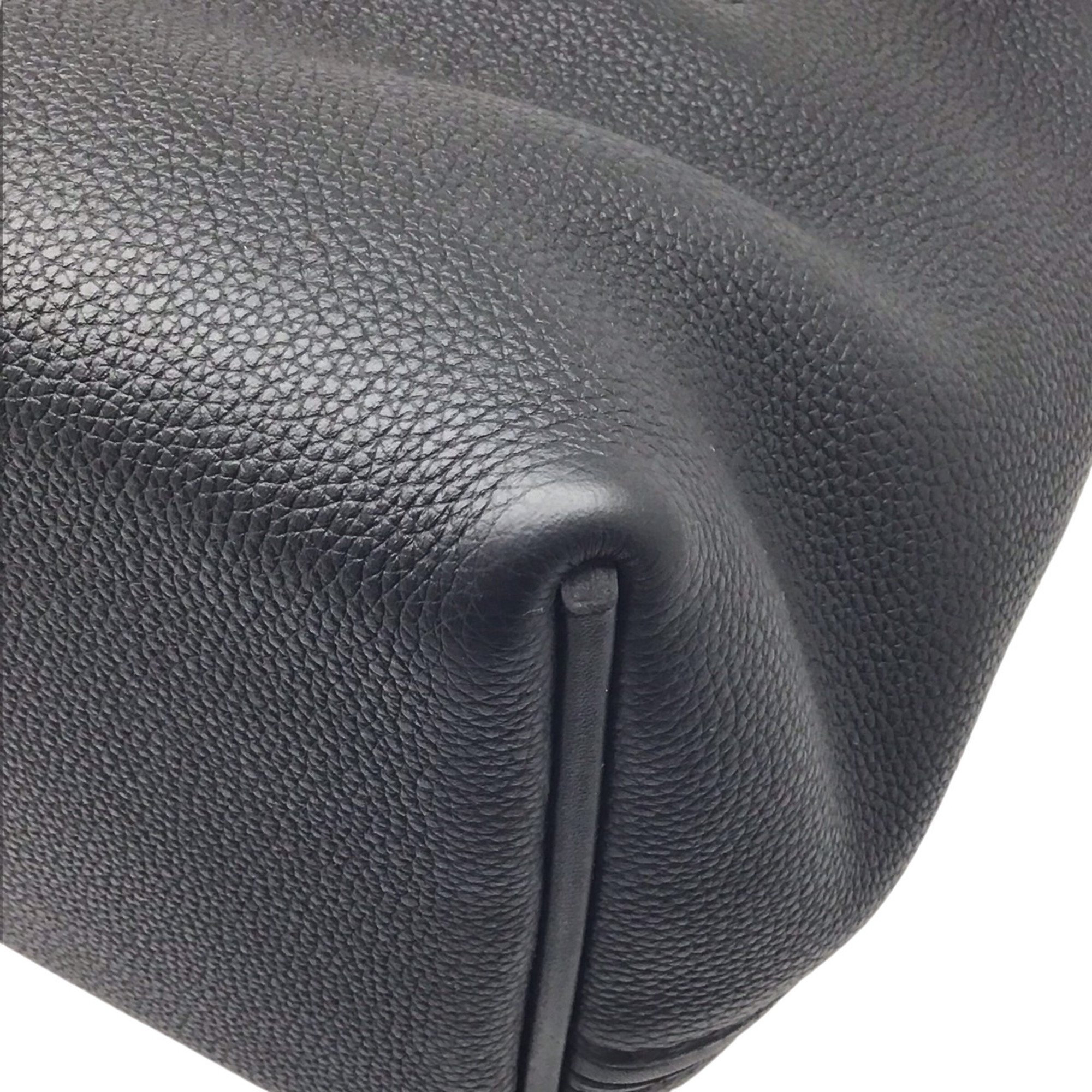 HERMES Hermes Van Cattle 24 29 Togo Black U Stamp 2022 Handbag Bag Shoulder Leather Women Men