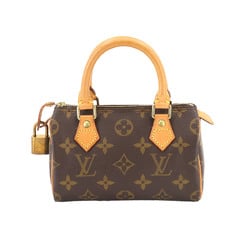 Louis Vuitton LOUIS VUITTON Monogram Speedy Handbag Brown M41534 Mini