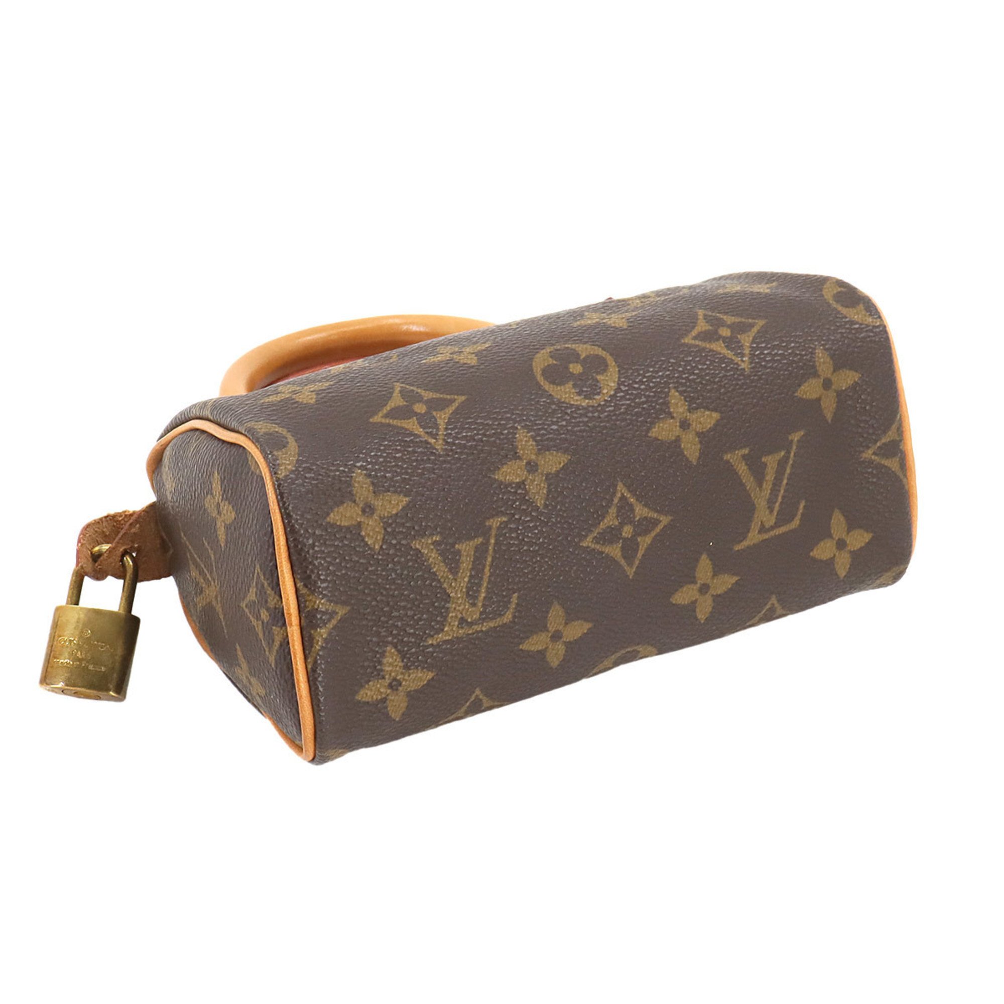 Louis Vuitton LOUIS VUITTON Monogram Speedy Handbag Brown M41534 Mini