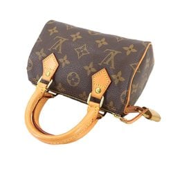 Louis Vuitton LOUIS VUITTON Monogram Speedy Handbag Brown M41534 Mini