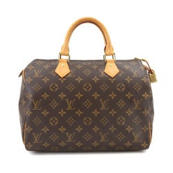 Louis Vuitton LOUIS VUITTON Monogram Speedy 30 Handbag Brown M41108 Gold Hardware