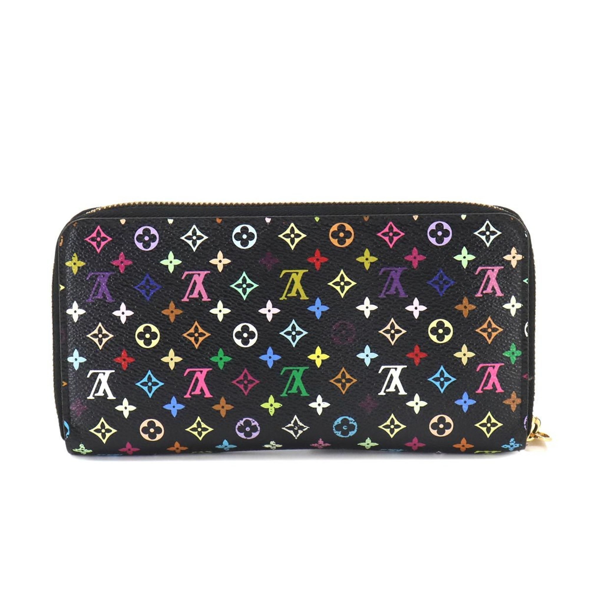 Louis Vuitton LOUIS VUITTON Monogram Multicolor Zippy Wallet Round Long Noir Grenard M60243