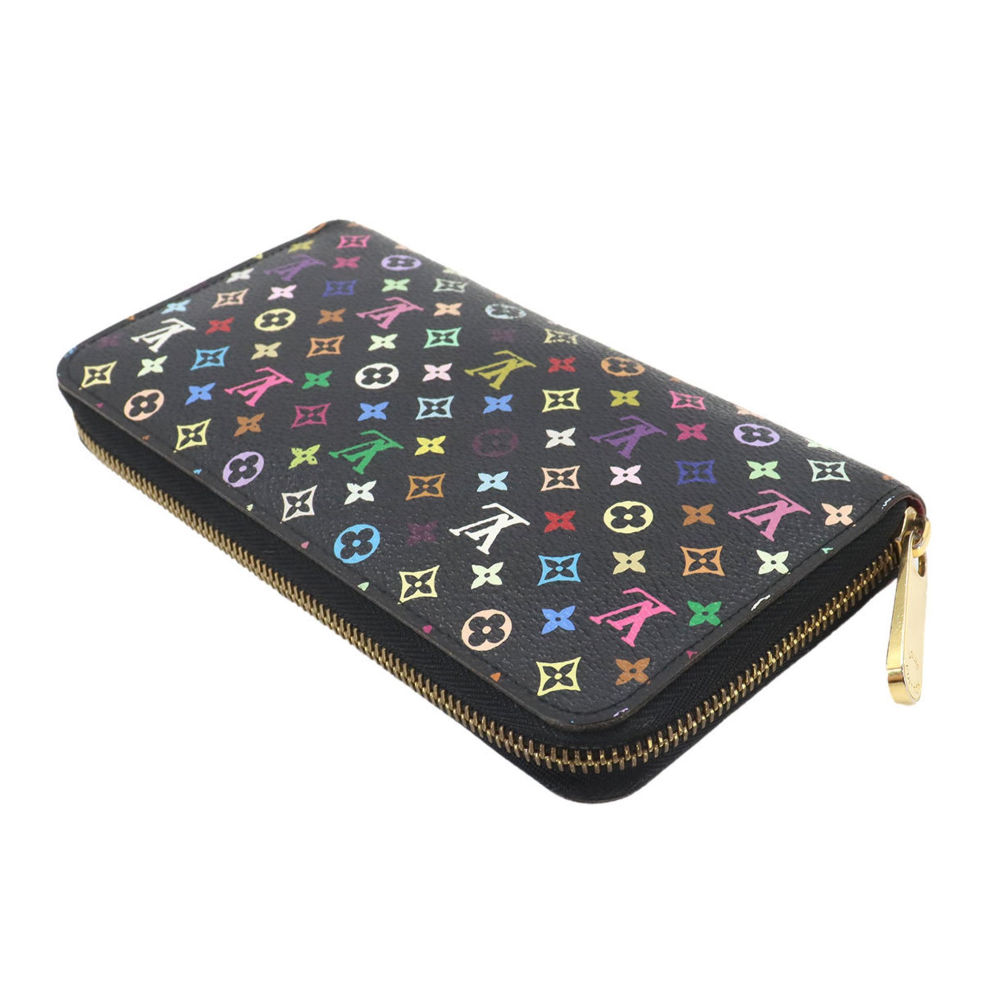 Louis Vuitton LOUIS VUITTON Monogram Multicolor Zippy Wallet Round Long Noir Grenard M60243