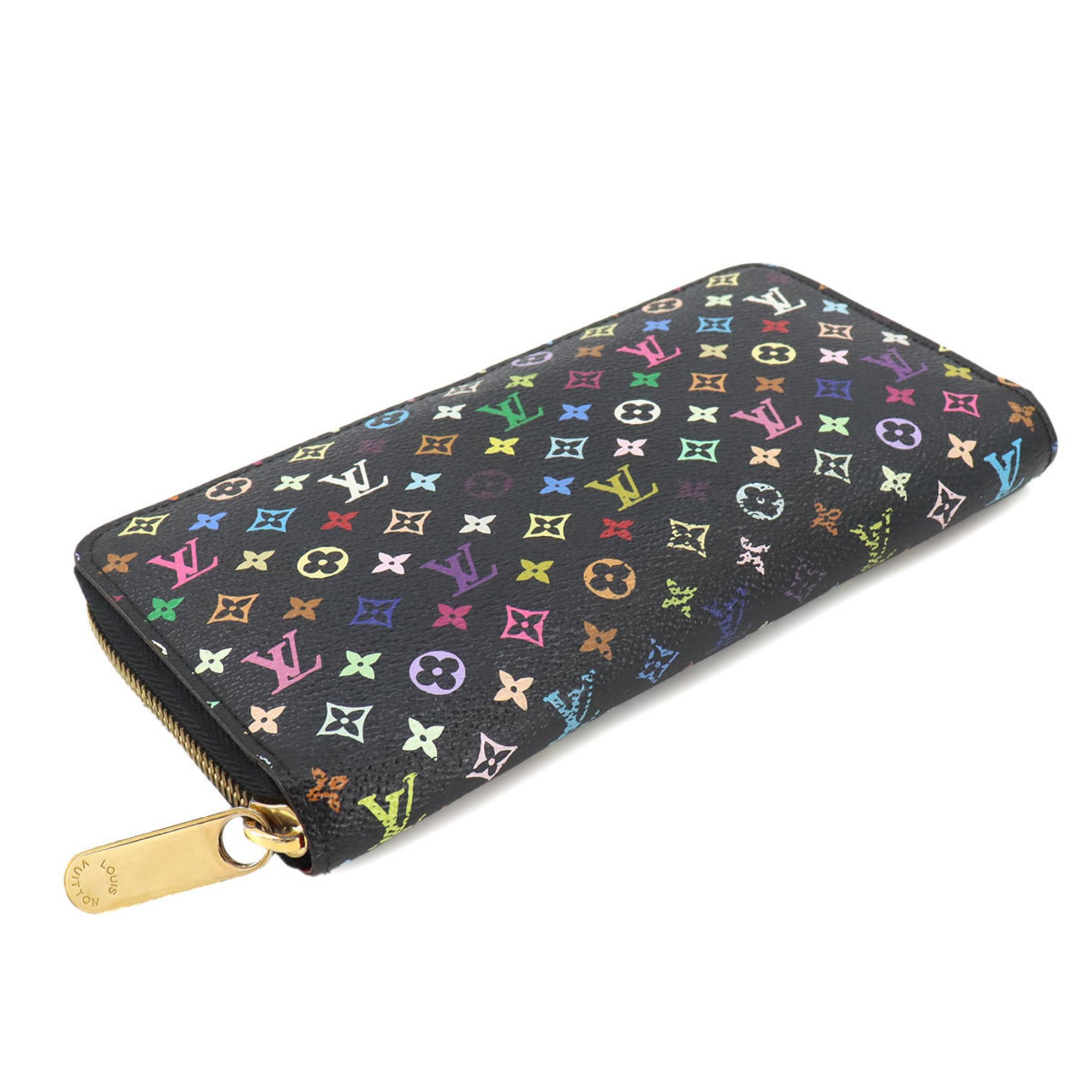 Louis Vuitton LOUIS VUITTON Monogram Multicolor Zippy Wallet Round Long Noir Grenard M60243