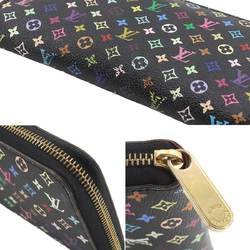 Louis Vuitton LOUIS VUITTON Monogram Multicolor Zippy Wallet Round Long Noir Grenard M60243