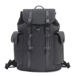 Louis Vuitton LOUIS VUITTON Monogram Taurillon Christopher MM Backpack Rucksack Leather Black M55699 RFID