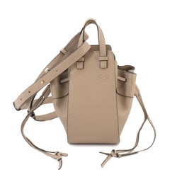 LOEWE Hammock Drawstring Mini 2way Hand Shoulder Bag Leather Sand