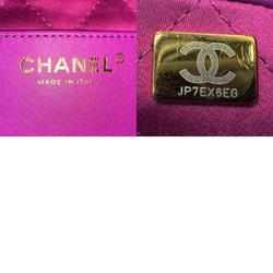 CHANEL Shoulder Bag Handbag Chanel 22 Leather Purple Gold Women's z2412