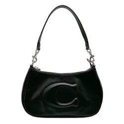 Coach COACH shoulder bag leather black silver ladies z2444