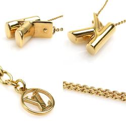 Louis Vuitton LOUIS VUITTON Necklace LV&ME K Metal Gold Men's Women's M61066 h30520a