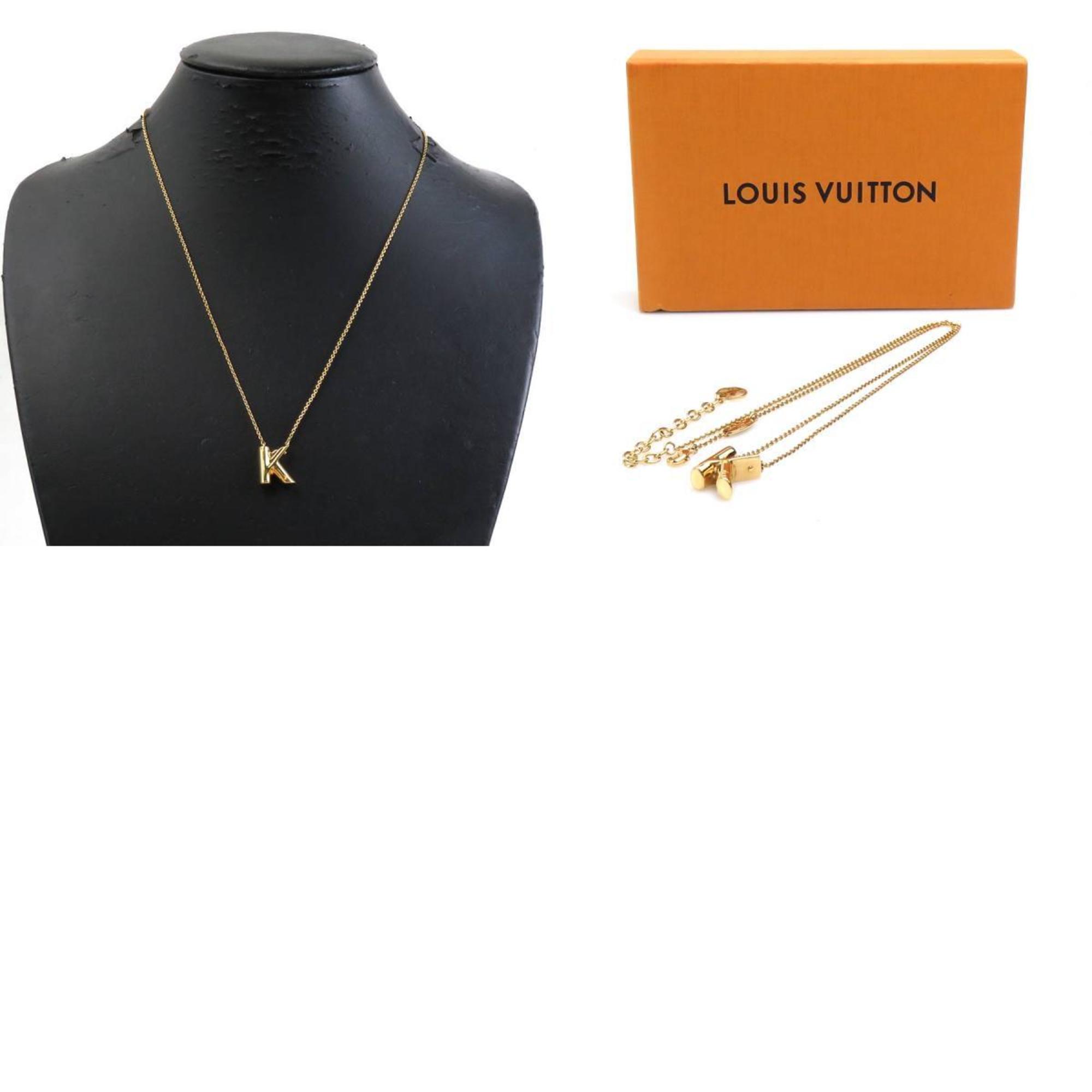 Louis Vuitton LOUIS VUITTON Necklace LV&ME K Metal Gold Men's Women's M61066 h30520a