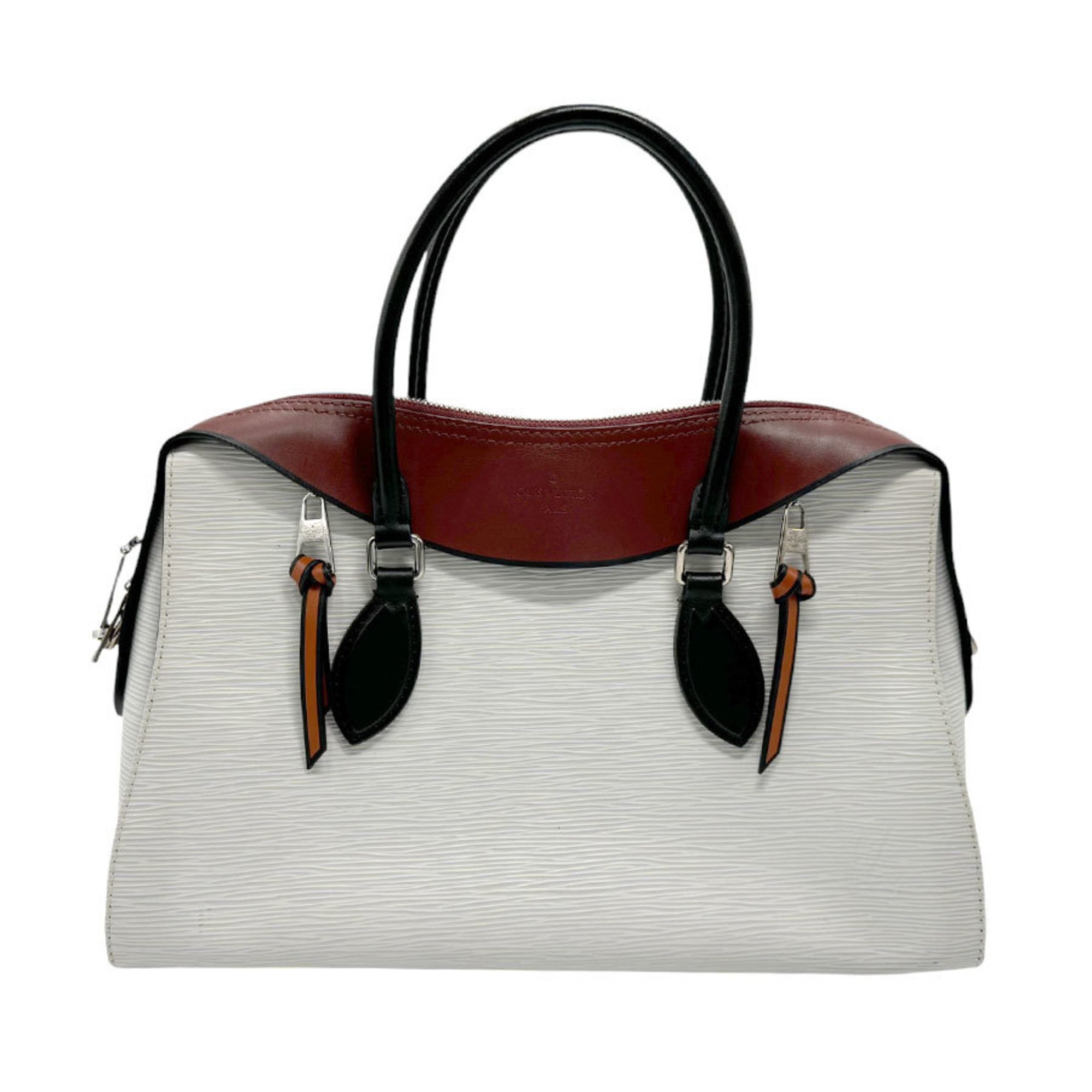 Louis Vuitton LOUIS VUITTON Handbag Shoulder Bag Epi Tuileries Tote Leather Blanc Men's Women's M53443 b0038