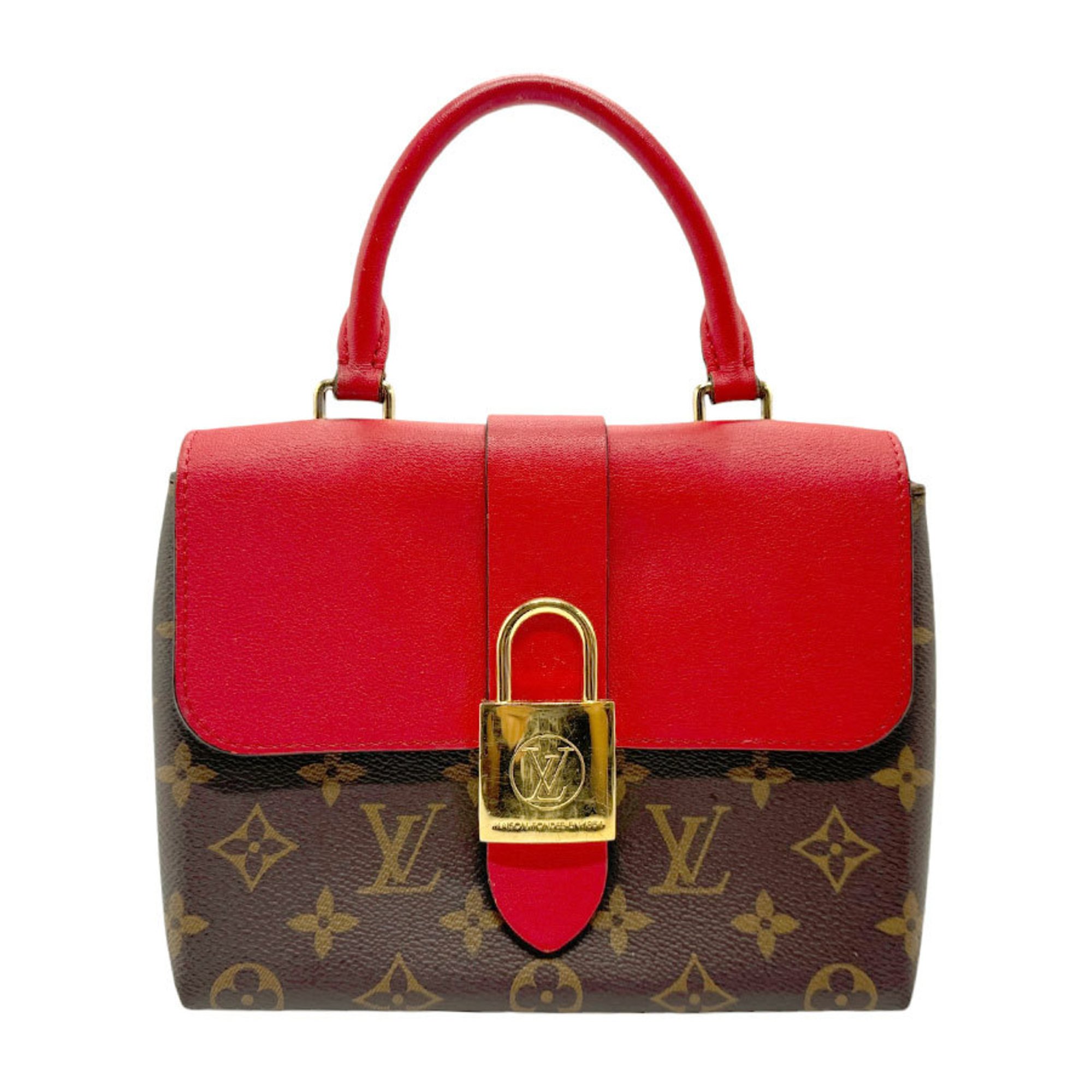 Louis Vuitton LOUIS VUITTON Shoulder Bag Handbag Monogram Rocky BB Canvas Coquelicot Women's M44322 b0036