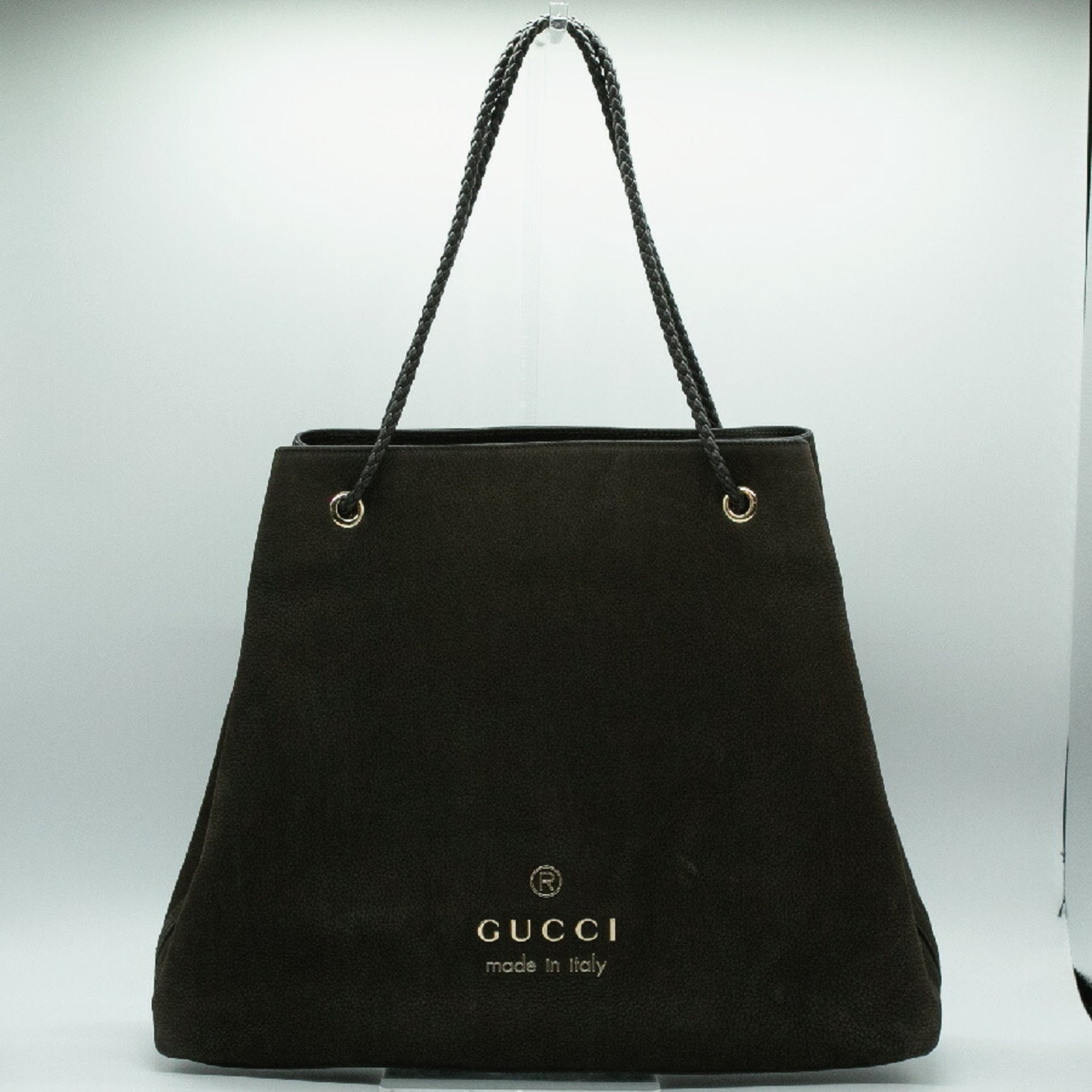 GUCCI Tote Bag Leather Brown Gold Women's 380118 PD380