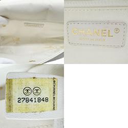 CHANEL Shoulder Bag Leather White Women's z2415