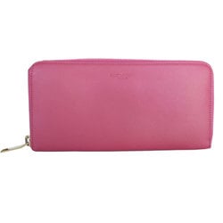 Saint Laurent SAINT LAURENT Round Long Wallet Leather Pink Women's 315859 s0303f