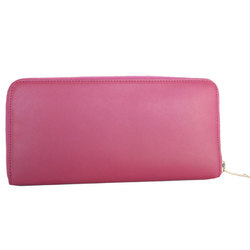 Saint Laurent SAINT LAURENT Round Long Wallet Leather Pink Women's 315859 s0303f