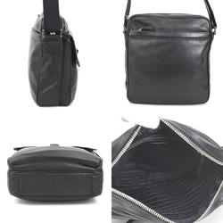 PRADA Shoulder bag Leather Black Men's a0469