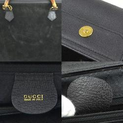 GUCCI Bamboo Suede Black Handbag for Women e59214a