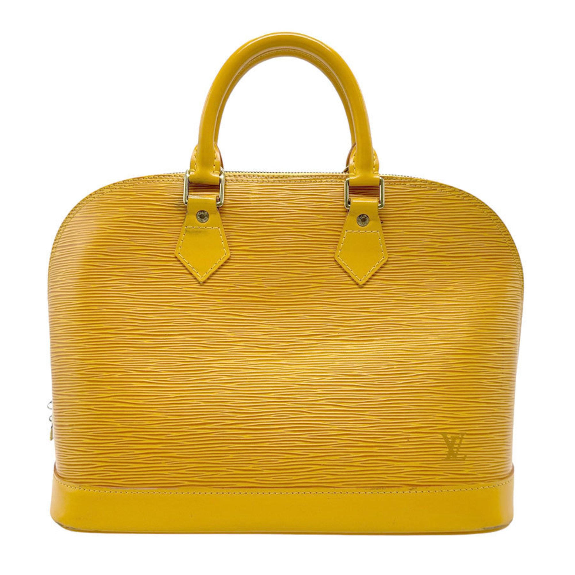 Louis Vuitton LOUIS VUITTON Handbag Epi Alma Leather Yellow Gold Women's z2442