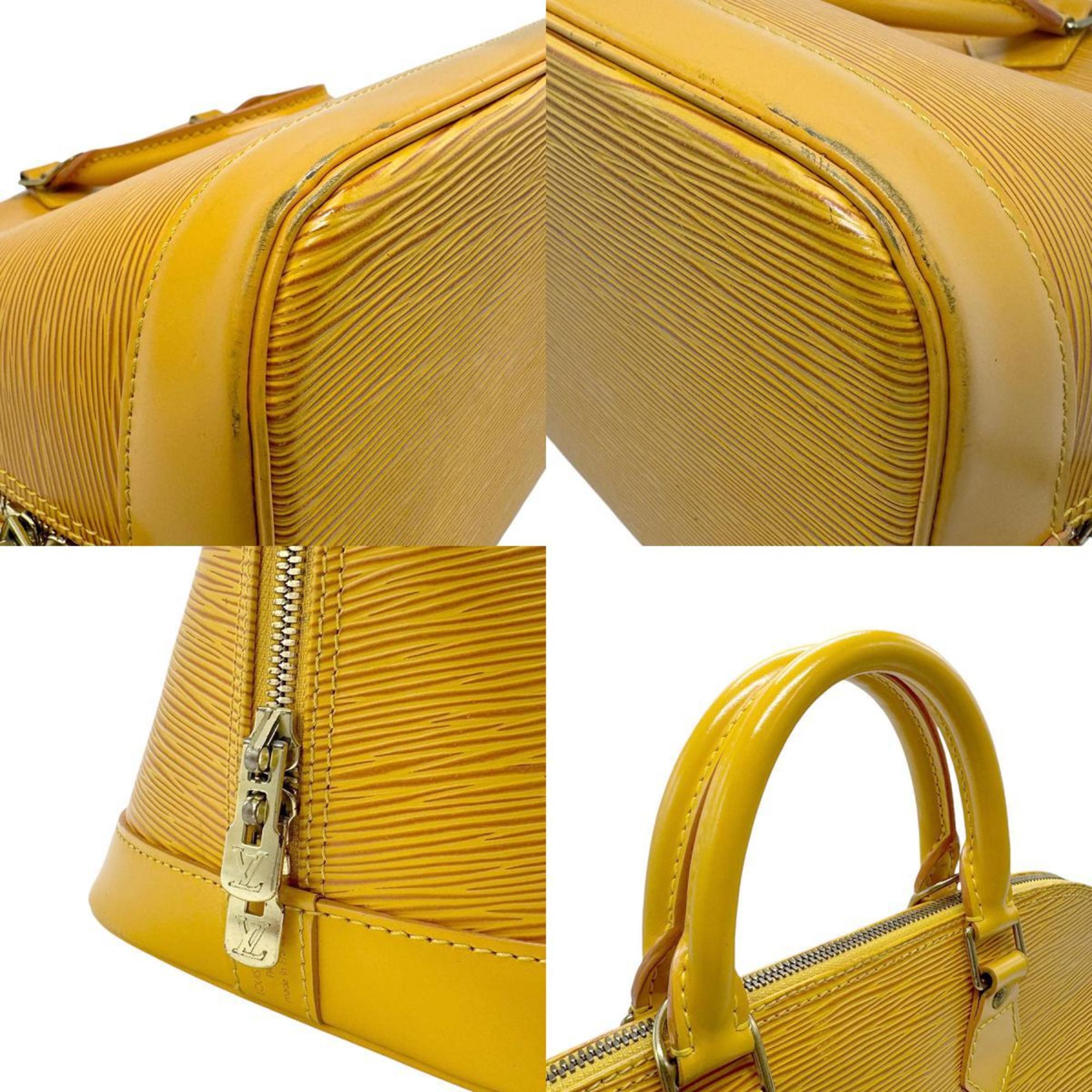 Louis Vuitton LOUIS VUITTON Handbag Epi Alma Leather Yellow Gold Women's z2442