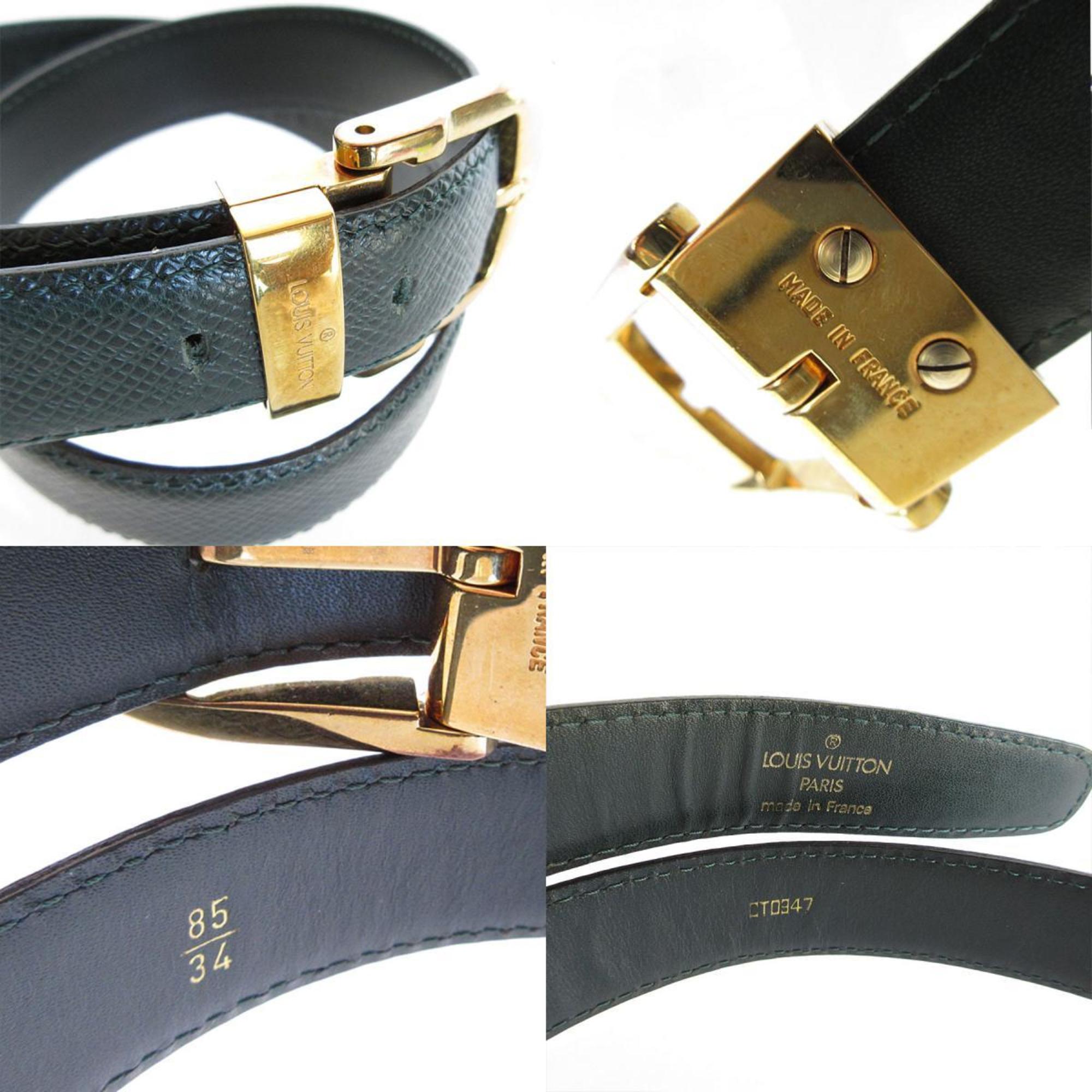 Louis Vuitton LOUIS VUITTON Belt Taiga Santur Classic Metal Episea Men's M6845 s0314a