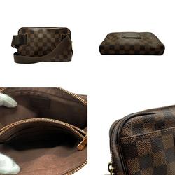 Louis Vuitton LOUIS VUITTON Body Bag Waist Damier Bum Brooklyn Canvas Brown Gold Men's N41101 z2451