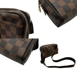 Louis Vuitton LOUIS VUITTON Body Bag Waist Damier Bum Brooklyn Canvas Brown Gold Men's N41101 z2451