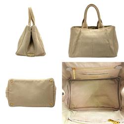 PRADA Handbag Tote Bag Canapa Canvas Beige Women's B1877B z2473