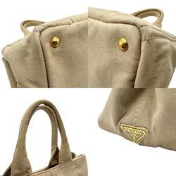 PRADA Handbag Tote Bag Canapa Canvas Beige Women's B1877B z2473