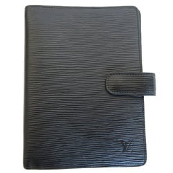 Louis Vuitton Epi Agenda MM Notebook Cover, Leather, Noir, Men's, Women's, s0294a