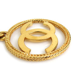 CHANEL Coco Mark Metal Gold Necklace for Women e59204g