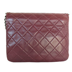 CHANEL Shoulder Bag Boy Chanel Lambskin Bordeaux Women's s0311a