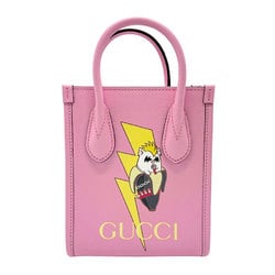 GUCCI handbag shoulder bag x BNF leather pink yellow gold ladies 671623 z2376