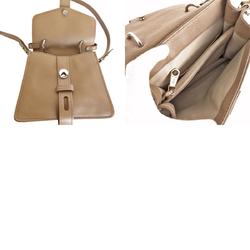 Chloé Chloe Shoulder Bag Handbag Abby Leather Beige Women's s0298f